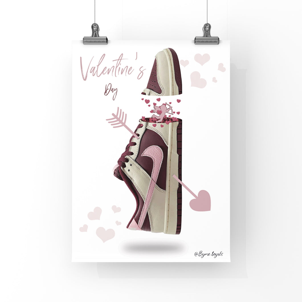 Affiche Nike Dunk Low Valentine's Day